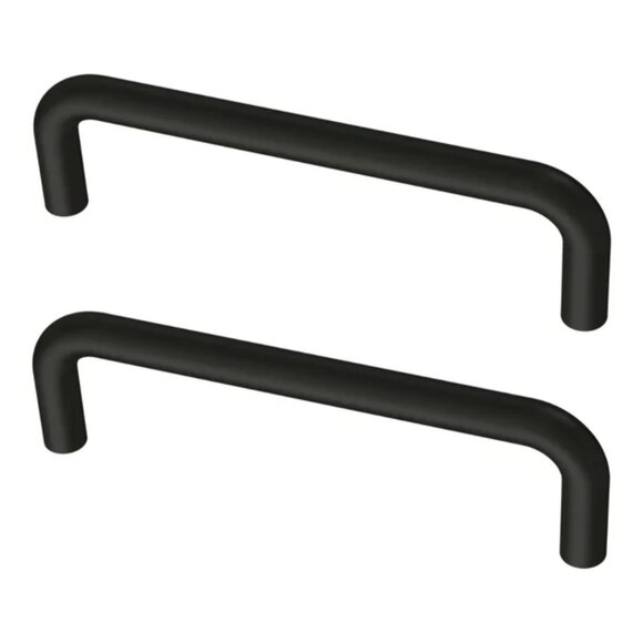 COPY - Mainstays 3" (76mm) Wire Cabinet Pull, Drawer Handles, Flat Black, 2-Pack - Picture 1 of 4